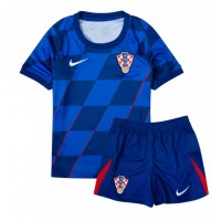 Camisa de time de futebol Croácia Replicas 2º Equipamento Infantil Europeu 2024 Manga Curta (+ Calças curtas)